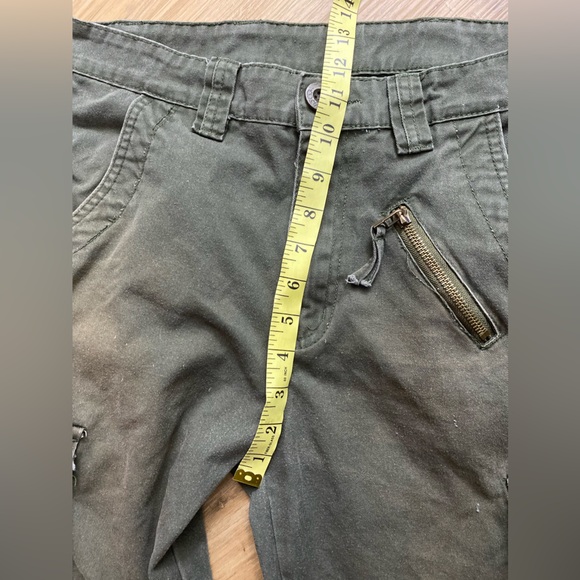 ❤️❤️Vintage U.S. Army Ultra High Waisted Semi-distressed Cargo Wide Leg Pants - Picture 11 of 12